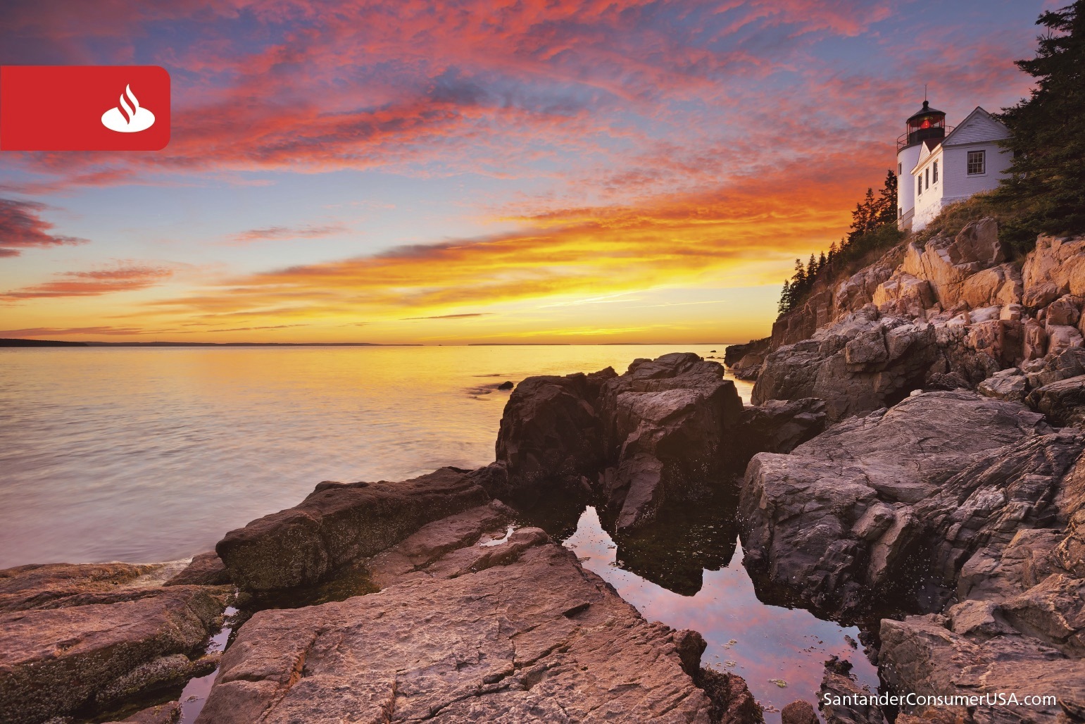 A dazzling sky over Mount Desert Island in Acadia National Park.